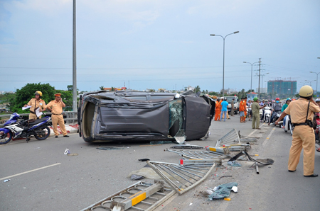 Hiện trường vụ tai nạn
